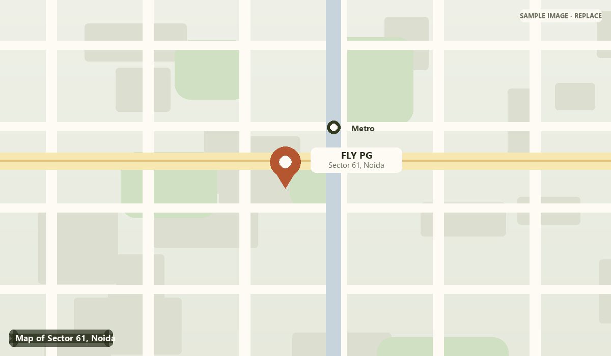 Map of Sector 61, Noida